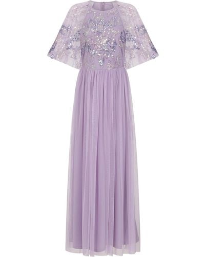 Frock and Frill Ianthe Sequin Maxi Dress - Purple