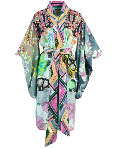 Meghan Fabulous Purple Haze Kimono - Blue