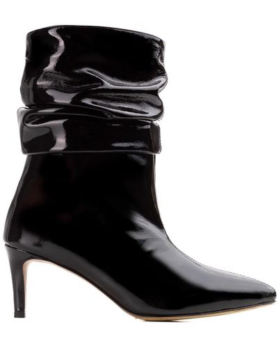 Ginissima Patent Leather Eva Boots - Black