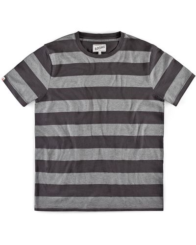 &SONS Trading Co Papillon T-shirt Stripe - Gray