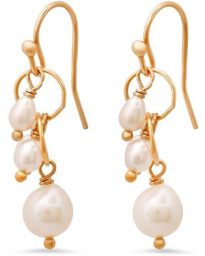 Soul Journey Jewelry Object Of Affection Pearl Earrings - Metallic