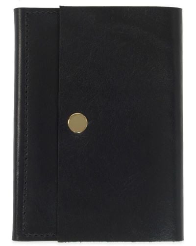 VIDA VIDA Luxe Leather Passport Holder - Black