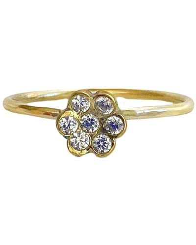Lily Flo Jewellery Sundance Diamond Ring - Metallic