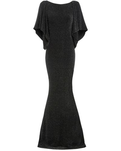 Sarvin Marylin Cowl Back Gown - Black