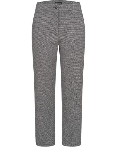 Marianna Déri Jersey Trousers With Houndstooth Pattern - Grey