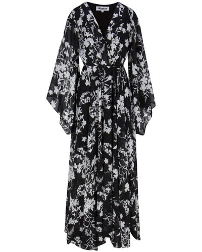 Meghan Fabulous Sunset Maxi Dress -dahlia Black