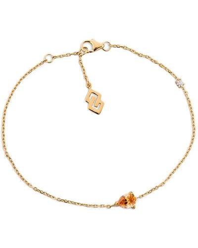 SALLY SKOUFIS Pure Bracelet With Made Champagne Diamond In Yellow Gold - Metallic