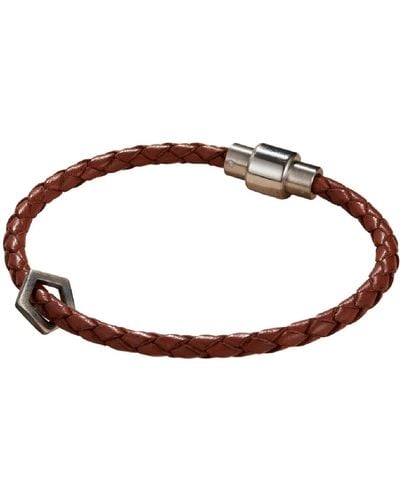 Posh Totty Designs Fine Leather Geometric Bracelet - Brown