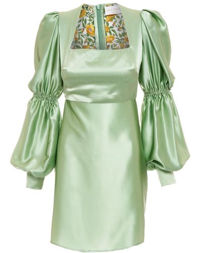 Sofia Tsereteli Short Light Dress - Green