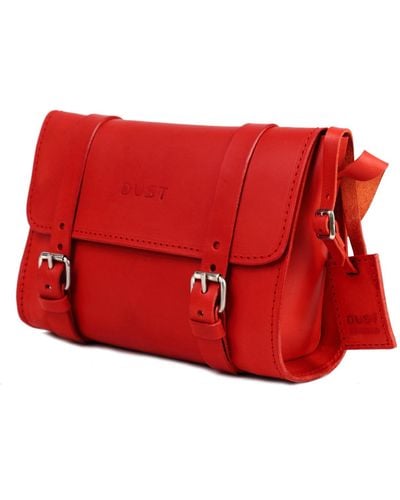 THE DUST COMPANY Leather Crossbody In Cuoio Red