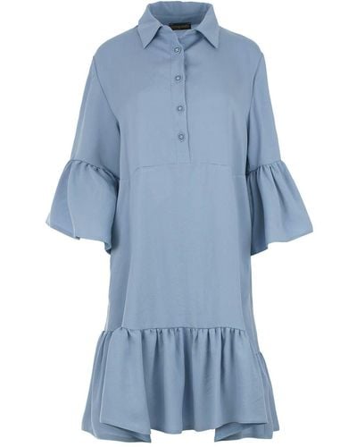 Conquista Serenity Shirt Dress - Blue