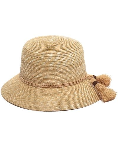 Justine Hats Neutrals Summer Sun Cloche Hat For - Natural