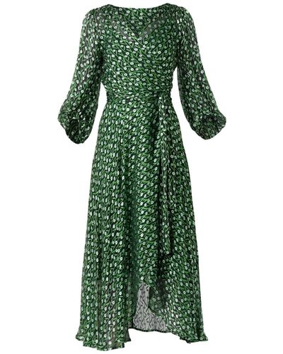 SACHA DRAKE Wonderland Midi Dress - Green