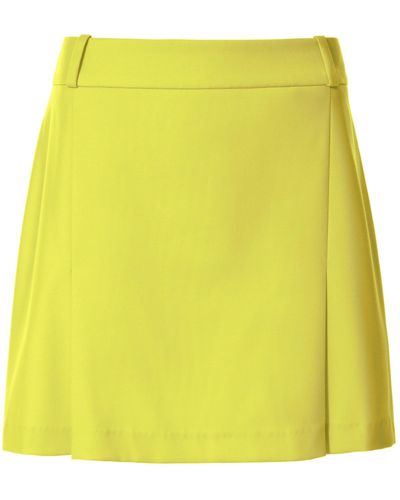 AGGI Aila Wild Lime A-shape Mini Skirt - Yellow
