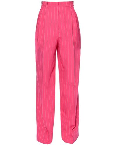AGGI Gwen Hot Pink Hight Waist Wide Trousers