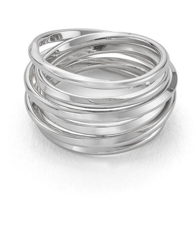 Cote Cache Spiral Ring - White