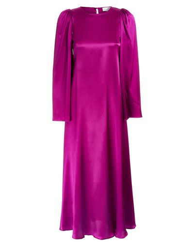 Sofia Tsereteli Flare Dress - Purple
