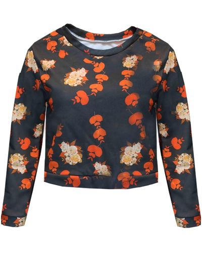 Sophie Cameron Davies Floral Crop Sweatshirt - Multicolour