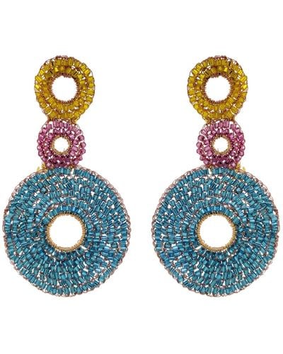Lavish by Tricia Milaneze Candy Color Gia Handmade Earrings - Blue