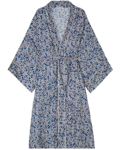 Lily and Lionel Corina Robe Aster Dressing Gown - Blue