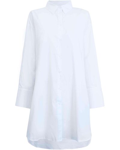 James Lakeland Oversized Plain Shirt - White