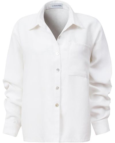 LA FEMME MIMI Ivory Shirt - White