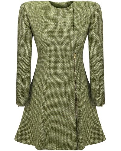 Lily Phellera Morgan Blazer Jacket Dress - Green