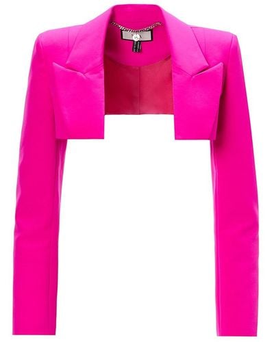 Nissa Cropped Blazer - Pink