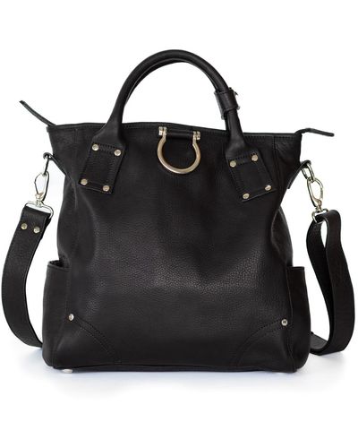 Sapahn Chloe Convertible Backpack & Crossbody Bag - Black
