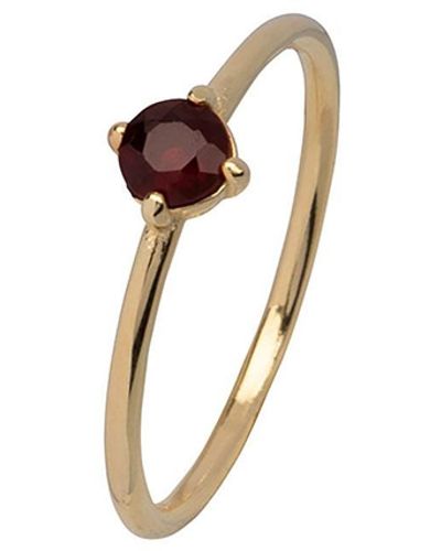 Ana Dyla Fleur Garnet Ring - Multicolour