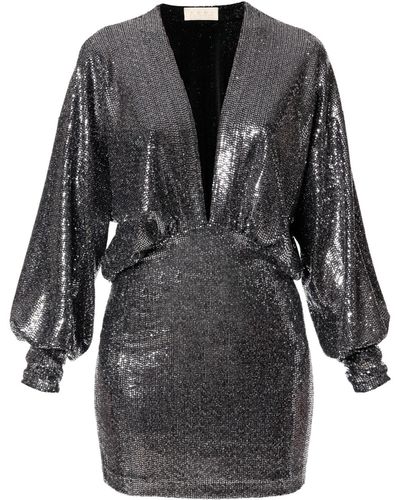 AGGI Shelby Luminous Night Sequin Mini Dress - Black