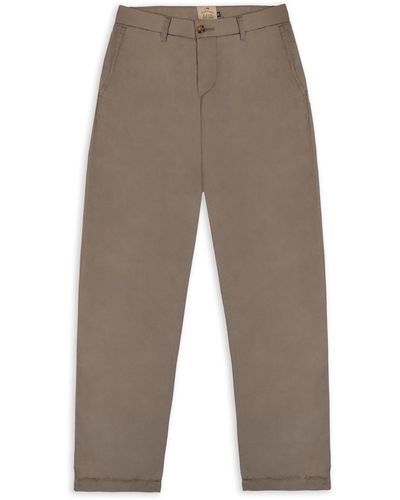 Burrows and Hare Cotton/linen Trouser - Gray