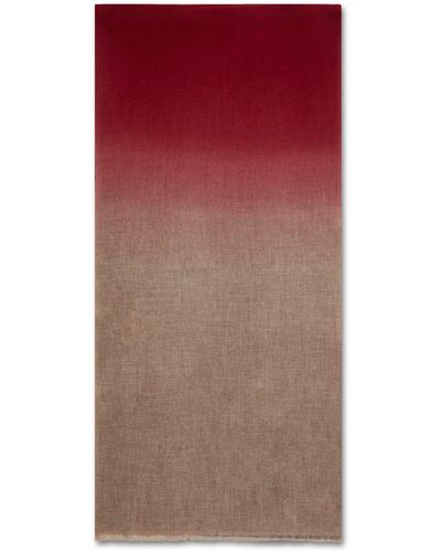 Burrows and Hare Cashmere & Merino Wool Scarf - Brown