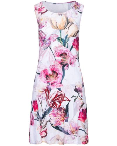 Oh!Zuza Floral Loose Dress -viscose - Multicolour