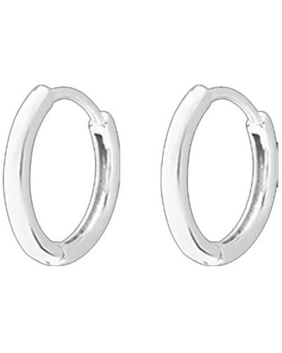 33mm Rio huggie Earrings - White