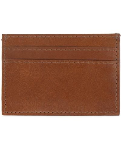 VIDA VIDA Luxe Tan Leather Card Holder - Brown