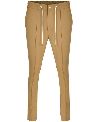 DAVID WEJ Plain Smart Drawstring Trousers - Natural