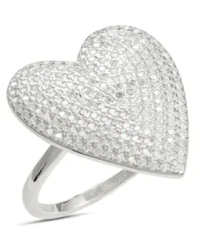SHYMI Pave Heart Ring - White