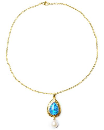 EUNOIA Jewels The Dune Necklace Danity Chain - Metallic