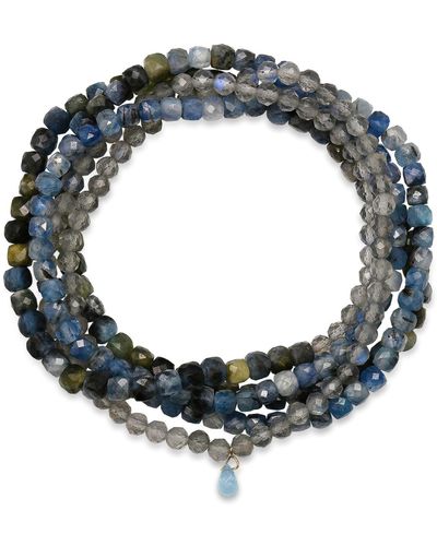 Soul Journey Jewelry Maeve River Wrap Bracelet - Blue
