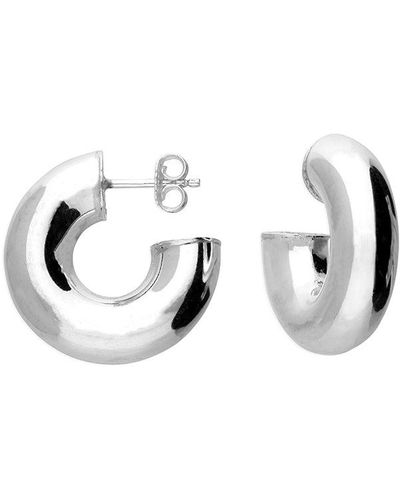 Ware Collective Chubby Curve Hoop Earrings - Metallic