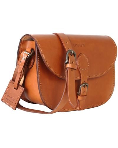 THE DUST COMPANY Leather Hobo Bag In Cuoio - Brown