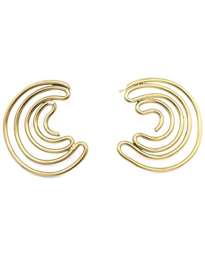 Lala Salama Maze Earrings - Metallic