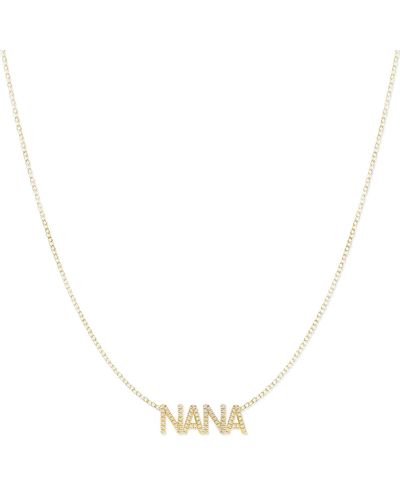 Maya Brenner Pavé Nana Necklace - Metallic