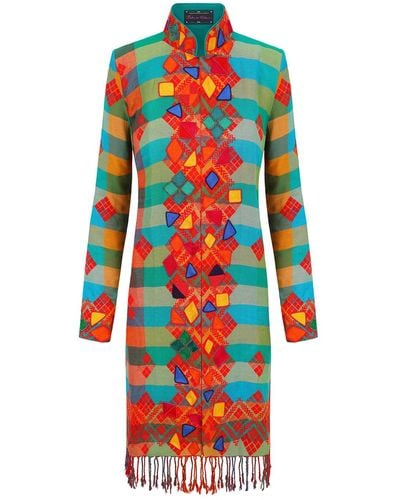 Beatrice von Tresckow Multi-coloured Kaleidoscope Nehru Jacket