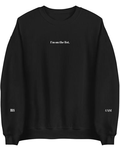 NUS On The List Sweatshirt - Black