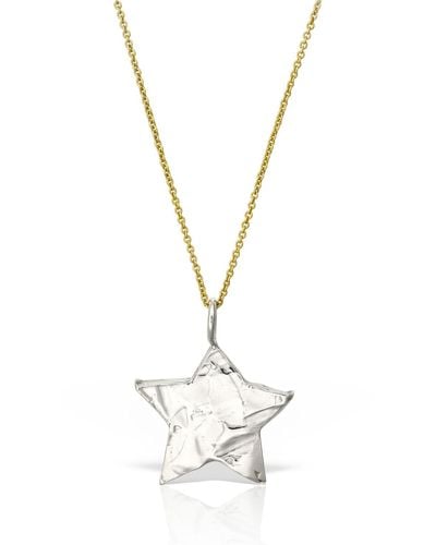 Madeleine Baby Star Silver Pendant Necklace - Metallic
