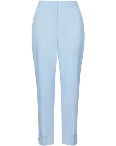 Mirla Beane Skinny Trouser With Cuff Detail - Blue