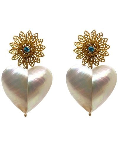 Aracheli Studio Heart's Full Earrings - Metallic