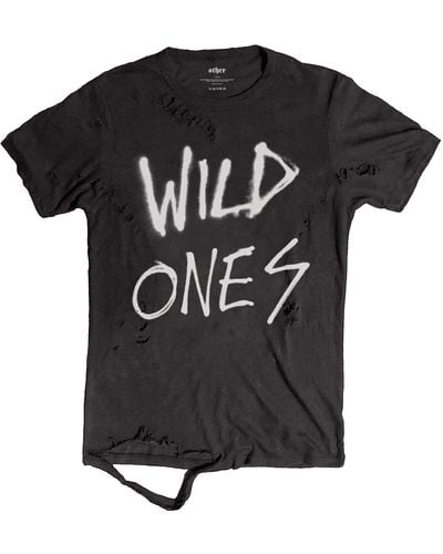 Other Wild Ones Graffiti Thrasher T-shirt - Black